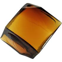 VASO DECORATIVO ENFEITE CASA VIDRO 11x11x11cm ÂMBAR
