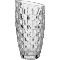 VASO DECORATIVO ENFEITE CASA VIDRO 19x9x9cm TRANSPARENTE
