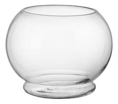 VASO DECORATIVO ENFEITE CASA VIDRO 20x24x24cm TRANSPARENTE
