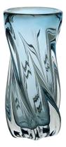 Vaso Decorativo Enfeite Casa Vidro 22x10x10cm Azul