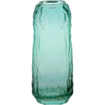 VASO DECORATIVO ENFEITE CASA VIDRO 28x12x12cm VERDE