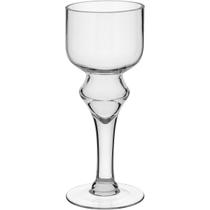 Vaso Decorativo Enfeite Casa Vidro 30x12x12cm Transparente
