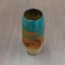 Vaso Decorativo Enfeite Casa Vidro 34x14x14cm Colorido