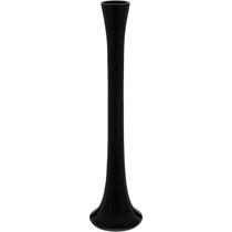 Vaso Decorativo Enfeite Casa Vidro 50x12x12cm Preto