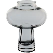 VASO DECORATIVO ENFEITE CASA VINTAGE HOME&CO VIDRO 20x16x16cm TRANSPARENTE