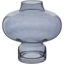 VASO DECORATIVO ENFEITE CASA VINTAGE HOME&CO VIDRO 20x20x20cm FUME