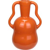 VASO DECORATIVO ENFIETE CASA HOME&CO CERÂMICA 25x17x17cm LARANJA