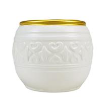Vaso Decorativo Estilo Cerâmica Branca Elegante Minimalista - Castela