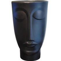 Vaso Decorativo Face Homem 24 Preto Nutriplan