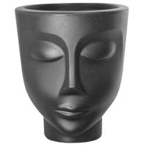 Vaso Decorativo Face Menino 14 Preto Nutriplan