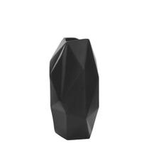 Vaso Decorativo Facet Preto 27cm - Home Collection Vaso Decorativo Facet Preto 27cm - Home Collection