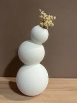 vaso decorativo formato orgânico 11,5x11x23cm