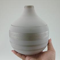 Vaso Decorativo Frith Cerâmica 18x16x16cm Cinza Vaso Decorativo Frith Cerâmica 18x16x16cm Cinza