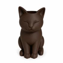 Vaso Decorativo Gatinho em PLA 3D Porta Planta 15cm - Vaso Decorativo Gatinho em PLA 3D Porta Planta 15cm -