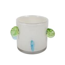 Vaso Decorativo Gema de Vidro Colorido Flores Plantas Porta Vela 12cm Vaso Decorativo Gema de Vidro Colorido Flores Plantas Porta Vela 12cm