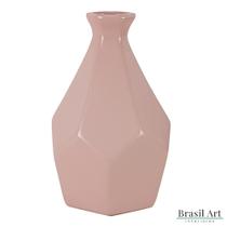 Vaso Decorativo Grande Diamond em Cerâmica Rose Vaso Decorativo Grande Diamond em Cerâmica Rose