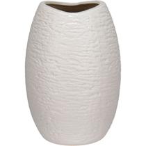 Vaso Decorativo Home&Co 19x12x12cm Cerâmica Branco Decoração para Flores Sala Estante e Casa Vaso Decorativo Home&Co 19x12x12cm Cerâmica Branco Decoração para Flores Sala Estante e Casa