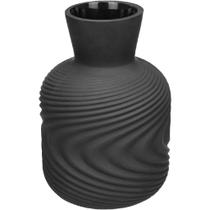 Vaso Decorativo Home&Co 20x13x13cm Vidro Preto Enfeite para Flores Decoração Sala e Ambiente Vaso Decorativo Home&Co 20x13x13cm Vidro Preto Enfeite para Flores Decoração Sala e Ambiente