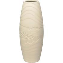 Vaso Decorativo Home&Co 28x11x11cm Cerâmica Branco Enfeite Decoração para Flores Sala e Mesa Vaso Decorativo Home&Co 28x11x11cm Cerâmica Branco Enfeite Decoração para Flores Sala e Mesa