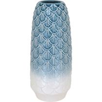 Vaso Decorativo Home&Co 37x16x16cm Cerâmica Azul Enfeite Decoração para Flores Sala e Mesa Vaso Decorativo Home&Co 37x16x16cm Cerâmica Azul Enfeite Decoração para Flores Sala e Mesa