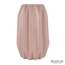 Vaso Decorativo Losango Médio em Cerâmica Rose Vaso Decorativo Losango Médio em Cerâmica Rose