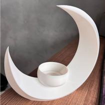 Vaso Decorativo Lua Para Plantas e Velas Artificiais Elegante e Sofisticado