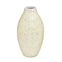 Vaso Decorativo Madre Pérola 18,5x34x18,5cm Vaso Decorativo Madre Pérola 18,5x34x18,5cm