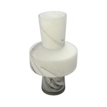 Vaso Decorativo Maior Cristal Branco Fosco Marmorizado Luxo Vaso Decorativo Maior Cristal Branco Fosco Marmorizado Luxo
