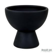 Vaso Decorativo Man em Cerâmica Preto Vaso Decorativo Man em Cerâmica Preto