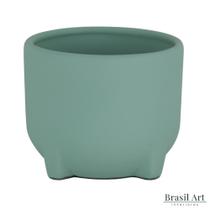 Vaso Decorativo Médio em Cerâmica Verde Menta