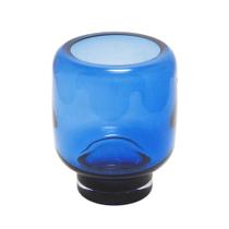 Vaso Decorativo Menor Cristal Azul c Base Design Tradicional Vaso Decorativo Menor Cristal Azul c Base Design Tradicional