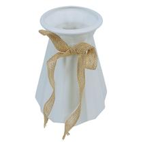 Vaso Decorativo Minimalista Moderno Escritório/Sala Branco Castela