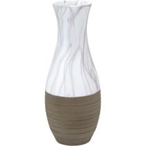 Vaso Decorativo Minorca Home&Co 36x14x14cm Cerâmica Cinza Enfeite Decoração para Flores Sala e Mesa Vaso Decorativo Minorca Home&Co 36x14x14cm Cerâmica Cinza Enfeite Decoração para Flores Sala e Mesa