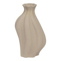 Vaso Decorativo Multiuso Em Cerâmica Na Cor Verde Acinzentado Com Design Canelado Vaso Decorativo Multiuso Em Cerâmica Na Cor Verde Acinzentado Com Design Canelado