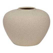 Vaso Decorativo Multiuso Em Cerâmica Off White Design Boho Chic