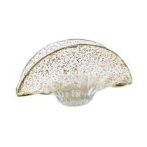 Vaso Decorativo Murano Italiano Formato Leque Pigmentos