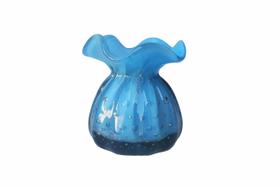 Vaso Decorativo Murano Trouxinha Pequena Azul Bebê