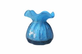 Vaso Decorativo Murano Trouxinha Pequena Azul Bebê Vaso Decorativo Murano Trouxinha Pequena Azul Bebê