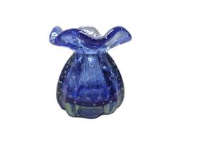 Vaso Decorativo Murano Trouxinha Pequena Azul Marinho Vaso Decorativo Murano Trouxinha Pequena Azul Marinho