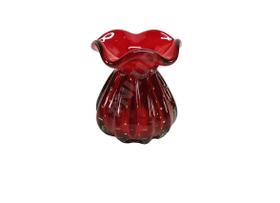 Vaso Decorativo Murano Trouxinha Pequena Vermelho Vaso Decorativo Murano Trouxinha Pequena Vermelho