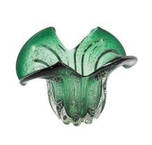Vaso Decorativo Murano Verde Design Moderno Finos Lapidados