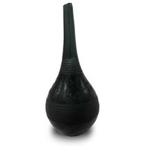 Vaso Decorativo Nakine Vidro Garrafa Negra 35x15x15