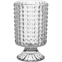 VASO DECORATIVO NFEITE CASA 18x10x10cm VIDRO TRANSP