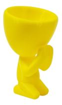 Vaso Decorativo Orando Rezando Robert Plantas Suculentas Amarelo 13 cm