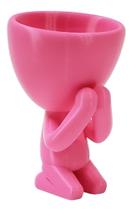 Vaso Decorativo Orando Rezando Robert Plantas Suculentas Rosa