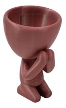 Vaso Decorativo Orando Rezando Robert Plantas Suculentas Rose Gold 13 cm