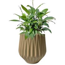 Vaso decorativo para plantas e flores modelo Luxo Origami de 5 litros