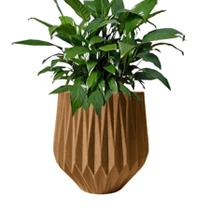 Vaso decorativo para plantas e flores modelo Luxo Origami de 5 litros