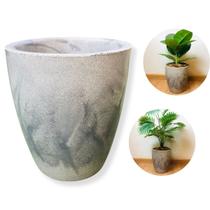 Vaso Decorativo para Plantas Polietileno Luxo Marmorizado N1