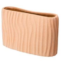 Vaso Decorativo Para Sala Planta Marrom Cerâmica Rafimex